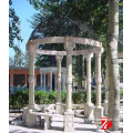outdoor marble gazebo with column decoration